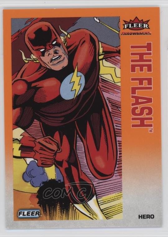 2026 Fleer Throwbacks 1992-93 DC Edition Orange /392 The Flash #5 08a0