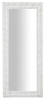 Biscottini Wandspiegel Holz Weiß Antik 35X82 Cm Bad Flur Shabby