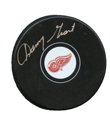 DANNY GRANT SIGNED DETROIT RED WINGS HOCKEY PUCK w/ COA
