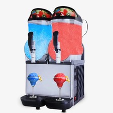 (XC224)2x 12Ltr Tank Slush Machine - Frozen Ice Drink Slush Machine