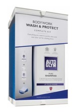 AutoGlym Bodywork Wash & Protect Complete Kit Car Shampoo Rapid Aqua Wax Polish