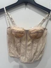 Shein White Lace Corset Top NWT Sz Large