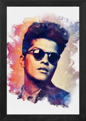 Bruno Mars Framed Wall Art Poster Canvas Print Picture