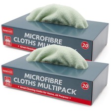 40PK Microfiber Cloths – Edgeless Micro Fibre Cleaning Towels for Cars Polishing