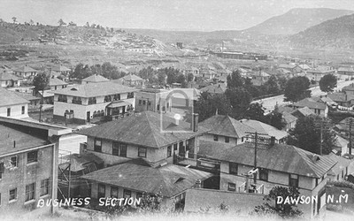 Aerial View Ghost Town Colfax County Dawson New Mexico NM - Reprint