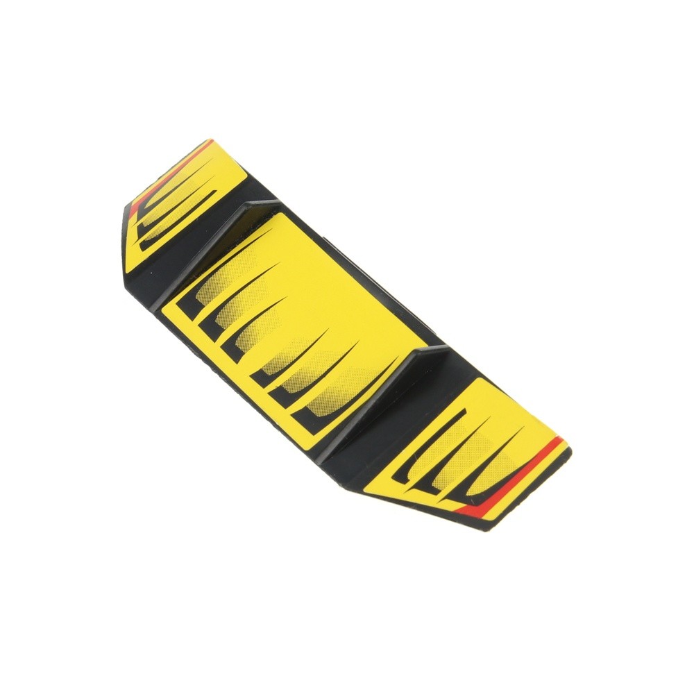 1x Lego Technic Vehicle Spoiler 3x8 Black Yellow Red Sticker 8166 61073pb06