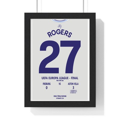 Aston Villa Europa Finale 2026 Fußball Poster Wandbild Kunstdruck Geschenk