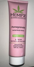 HEMPZ Pomegranate Herbal Body Butter 1.8oz/53ml Travel Size SEALED