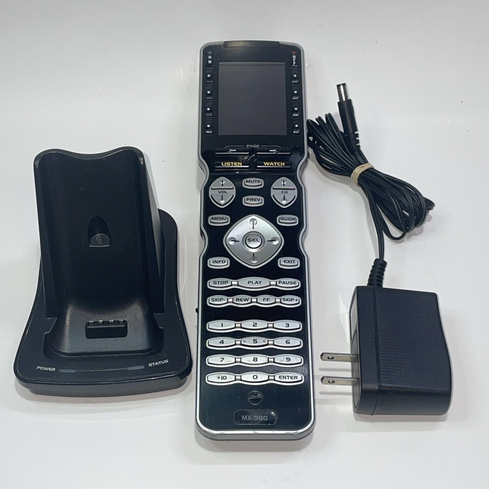 Universal Remote Control MX-980 With Dock & Power Cord Teste