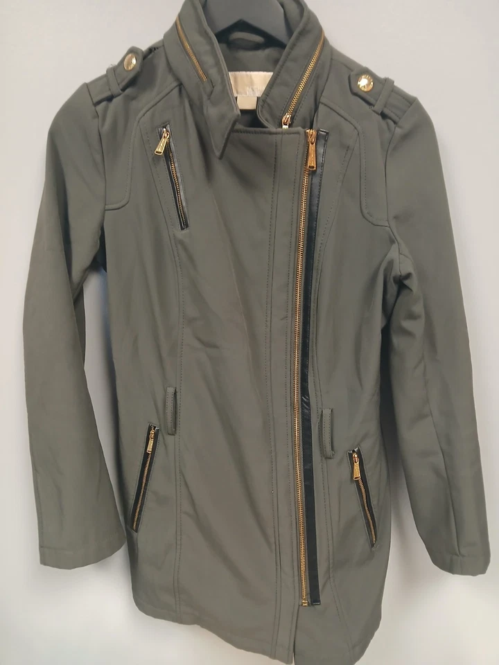 Women Michael Kors Quilted Faux Fur Lined Full Zip Jacket XS - Image 4 of 4