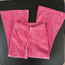 Wonder Nation Girls Pink Flare Pants Size XS 4-5 Elastic Waist