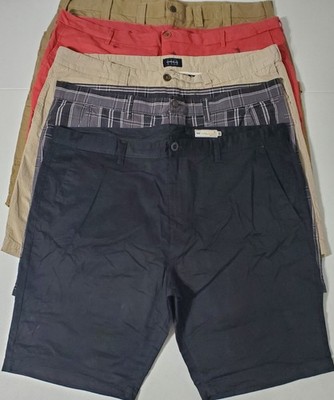 Lot of 5 Shorts Cotton Mens Size 46 Volcom Carhartt IZOD Faded Glory Harbor Bay