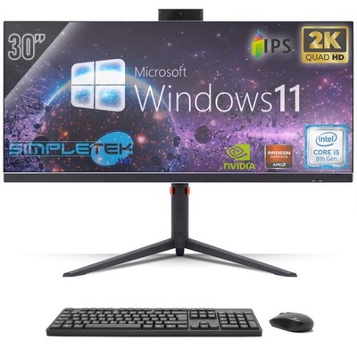 ALL IN ONE 30'' GAMING 2K i5 8°GEN RAM 16GB SSD 480GB GPU GTX1660 6GB WINDOWS 11