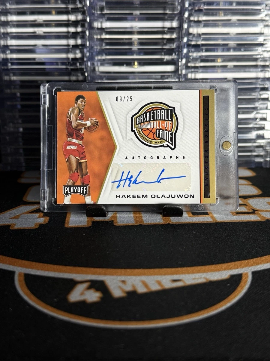 Panini Hakeem Olajuwon Basketball Autographed Sports Trading Cards