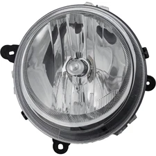 Passenger Side Headlight For 2007-2017 Jeep Patriot Halogen with Bulb(s) CAPA