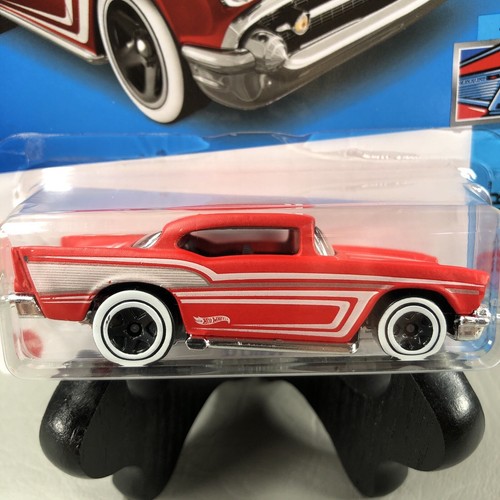 2022 Hot Wheels '55 CHEVY BEL AIR GASSER Green 2/5 & '57 CHEVY Red 3/5 1:64 NEW - Picture 8 of 12