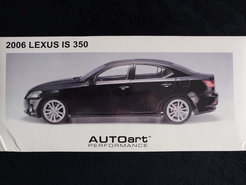 AUTOart 1/18 1:18 2006 Lexus IS 350 Black - Brand New in the box! - Picture 2 of 12