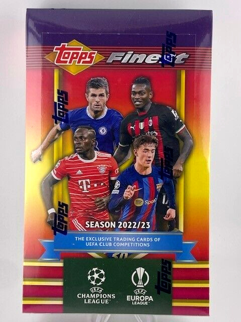 2022-23 TOPPS FINEST FLASHBACKS UEFA CLUB COMPETITION 1 SEALED BOX MESSI AUTO K2