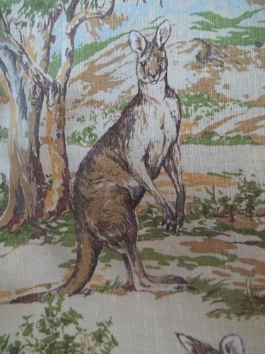 Greetings from Canberra Australia Souvenir Kitchen Towel Print Kangaroos TW180 - Picture 10 of 11