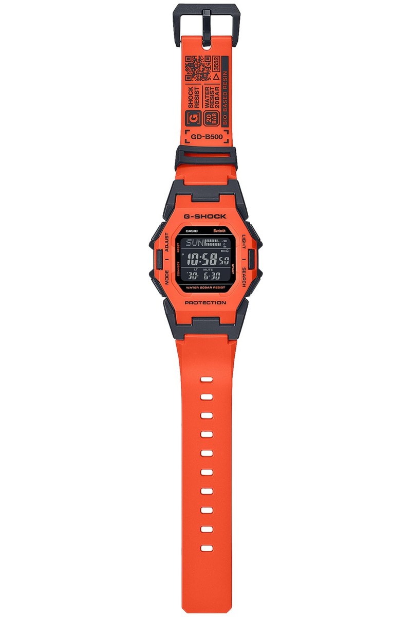 CASIO G-SHOCK GD-B500FL-4JF Orange Minimal Bluetooth Digital Men