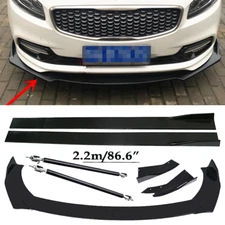 Front Bumper Lip Spoiler Splitter Glossy Black Extension For Honda Odyssey
