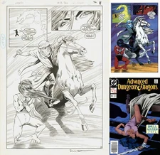 Jan Duursema Signed AD&D #13 Original TSR Art Splash Page Dungeons & Dragons RPG