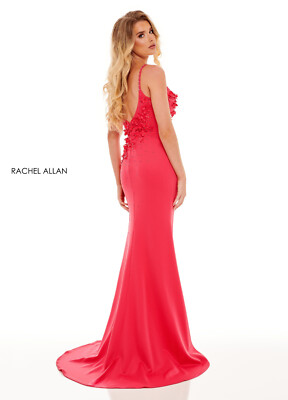 watermelon color formal dress Clarisse 811214 Prom Dress - Watermelon main image 0