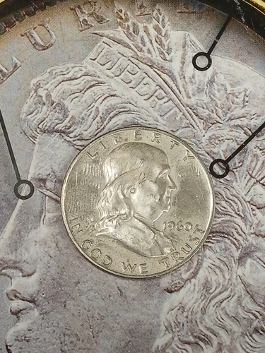 SILVER 1960 Franklin Proof Cameo Half Dollar  TP-6020