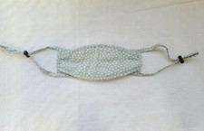 Handmade in Korea Fabric Face Masks , Shape kf94, white small flower