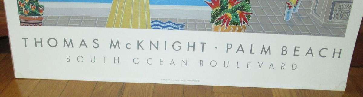 ☆未使用　THOMAS.McKNIGHT PALM BEACH ポスター THOMAS MCKNIGHT 