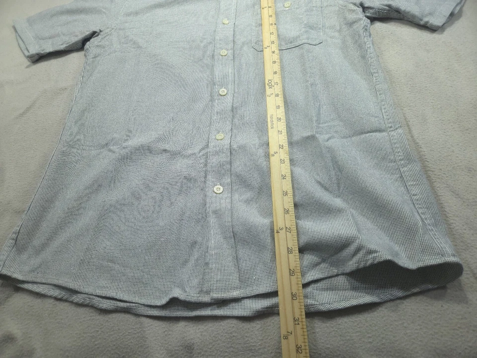 Pendleton Shirt Mens Medium Gray Button Up Fitted Geometric Pocket Casual - Image 3 of 4