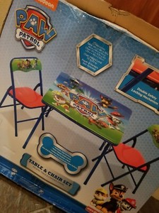 Folding Table Paw Patrol Camp Chair Foldable Table Childrens Paw