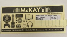 McKay's Books CDs films jeux et plus !! Carte cadeau / argent de commerce jaune 55,67 $