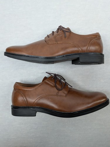 Dockers Oxford Lace Up Dress Shoe Mens Size 12M Brown Synthetic Leather NEW - Picture 7 of 10