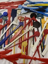 75 - AirLines Bar ware Swizzle Stir Sticks Mixed LOT