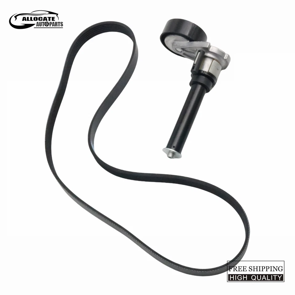 For Audi VW GTI Beetle Jetta Tiguan Passat CC A3 Q3 TT Drive Belt &Tensioner Set - Image 2 of 4