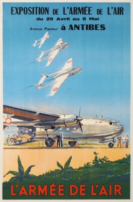 CARTE POSTALE AVIATION AIR FRANCE AFFICHE AFRIQUE EQUATORIALE 1948