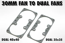 30mm to dual 35x35, 40x40 Fan Mount Adapter Motor Heatsink Arrma, Traxxas, Losi
