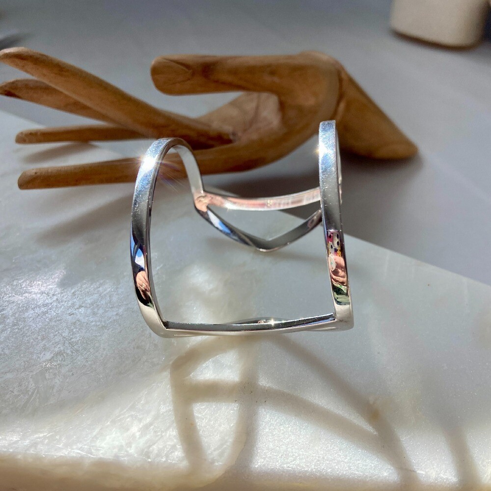 Jules Smith Jane Cuff Bracelet Silver View 6
