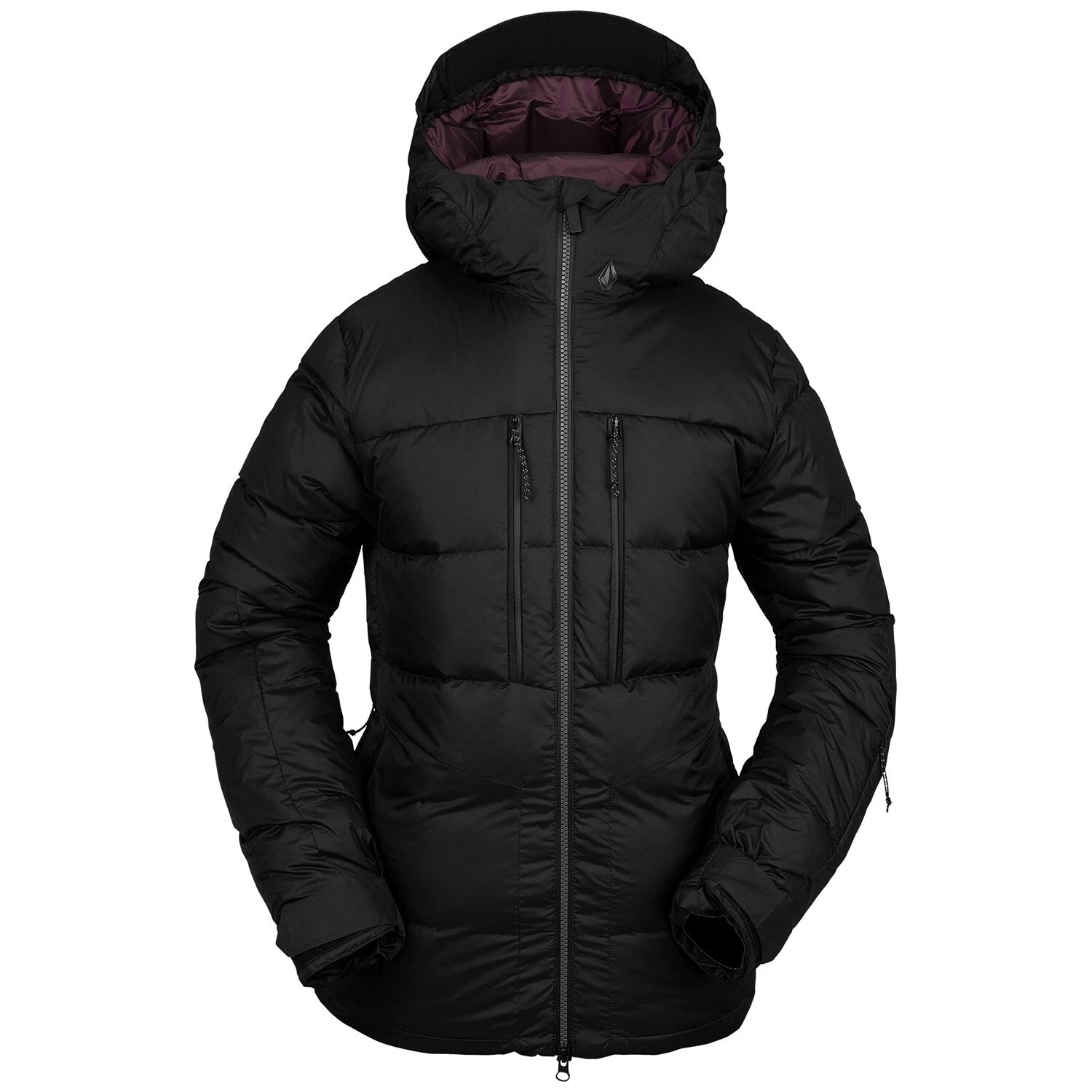 VOLCOM LIFTED DOWN Women's Hooded Snow Jacket - BLK - Large - NWT -LAST ONE LEFT