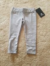 Converse Gray STAR Capri Girls Leggings- Size 4- Brand new with tags 