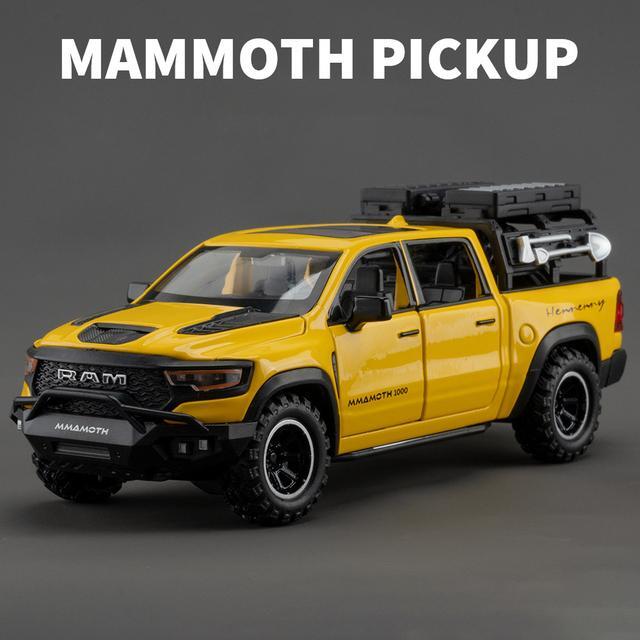 1:32 Dodge Ram 1000 Trx Mammoth Pickup Model, Alloy, Sound, Light