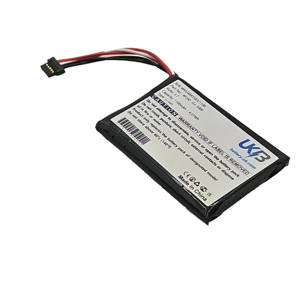 Battery compatible with TOMTOM AHA11111008,VF6P,VFAD,4FL50,4FL60,Go 5000,GO 5100 - Image 3 of 4