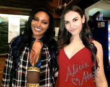 Alicia Atout Signed 8x10 Photo Interview Queen AEW Wrestling MLW Brandi Rhodes