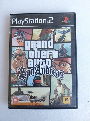 Grand Theft Auto: San Andreas (Sony PlayStation 2, 2004) inkl. Handbuch ohne Karte