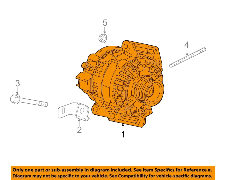 Used Alternator fits: 2018 Gmc Terrain 2.0 Grade B Foto 3 de 4