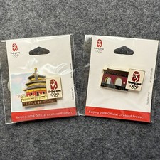 2008 Olympic Beijing Pin Pinback Temple of He...