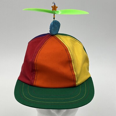 Interstellar Propeller Vintage XL Cap - Elastic StretchBack Geek Nerd Hat - EUC