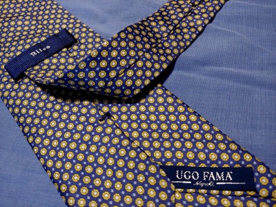 HERREN KRAWATTE (TIE) ALTEA for UGO FAMA neapel MADE IN ITALY Neu!  selten