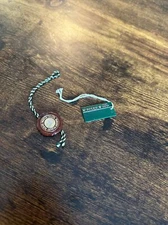 ROLEX YACHT-MASTER 16623 GOLD STEEL WATCH GREEN HANG TAG & CERTIFIED SEAL SET